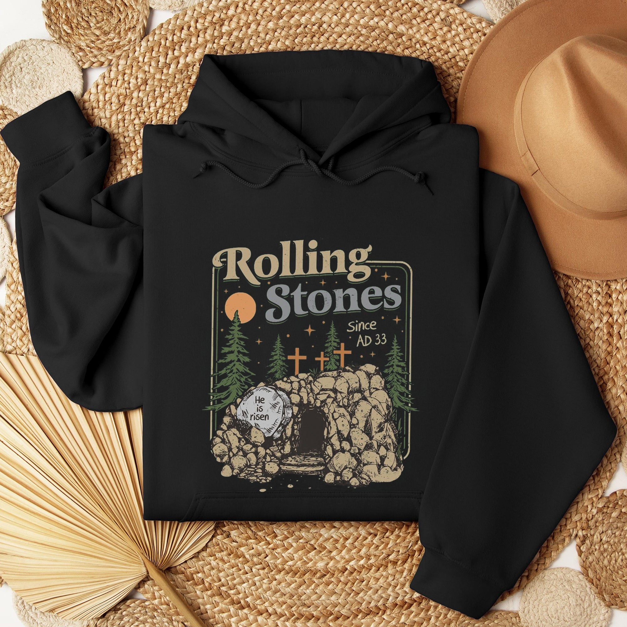 Rolling Stones Easter T-Shirt, Trendy Easter Shirt, Jesus Christ Shirt, Gift For Christian, Faith-Based Graphic Tee. ILAF44